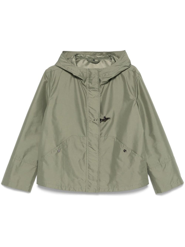 Fay Short Parka Coat - Green
