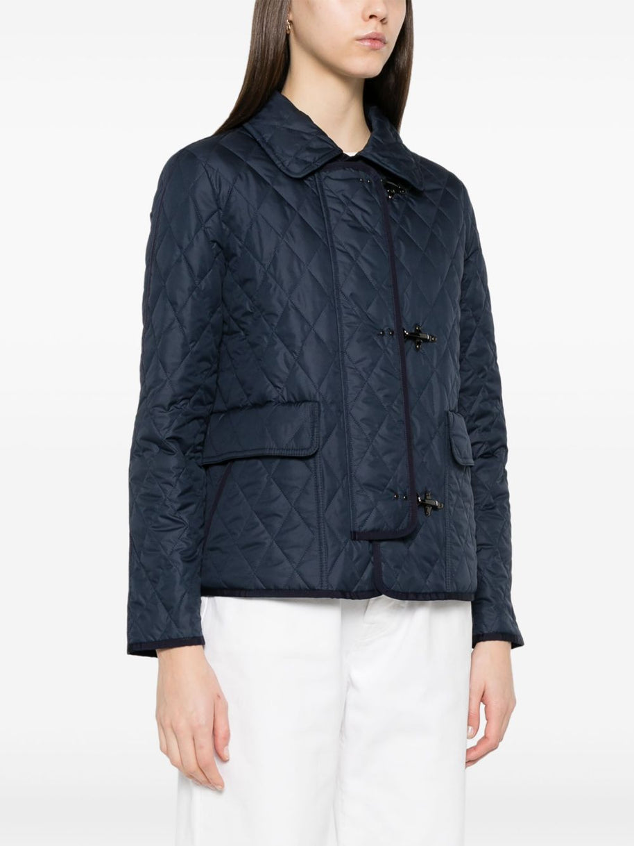 Fay 3Ganci Quilted Jacket - Blue