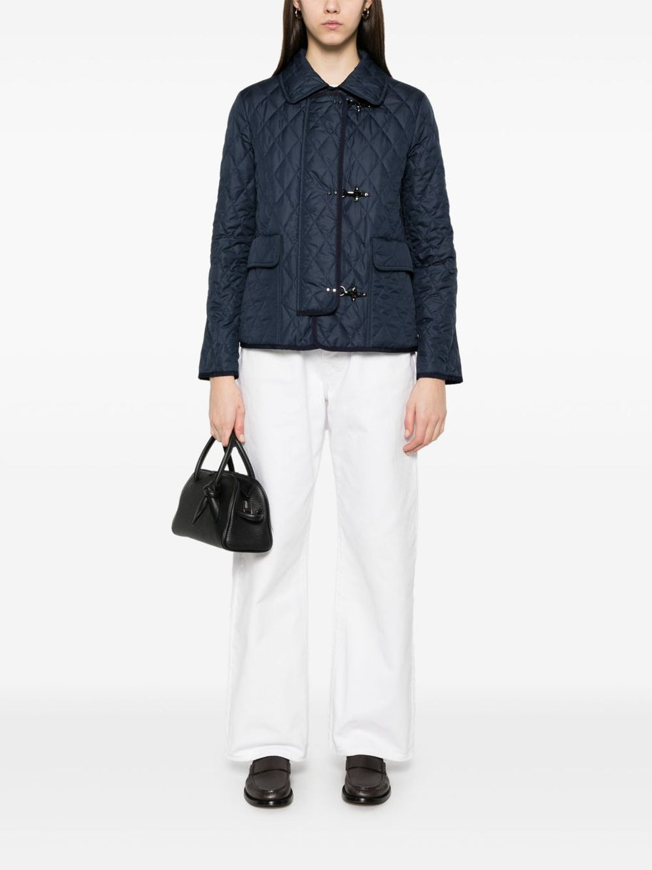 Fay 3Ganci Quilted Jacket - Blue
