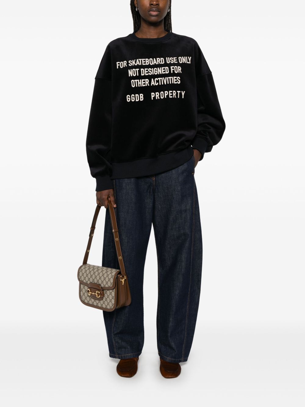 Golden Goose Graphic Sweatshirt In Black