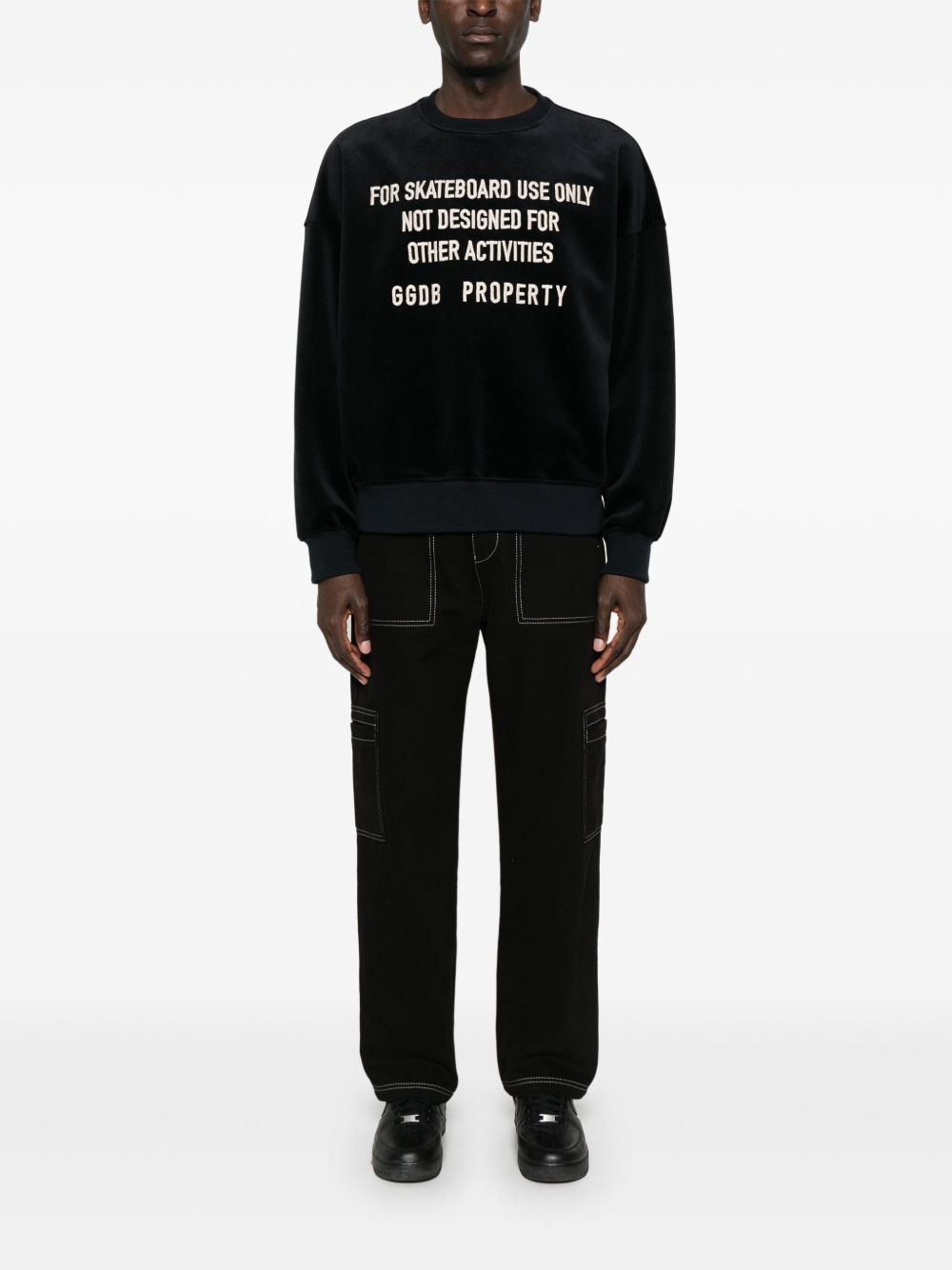 Golden Goose Graphic Sweatshirt In Black