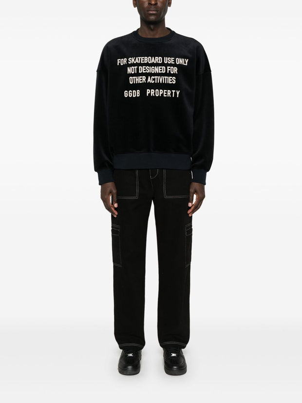 Golden Goose Graphic Sweatshirt In Black