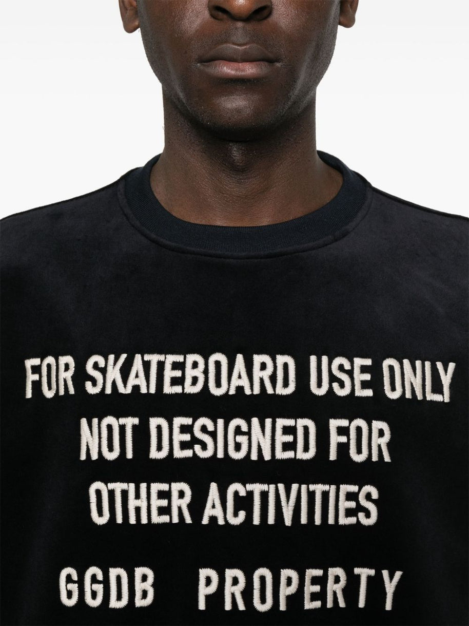 Golden Goose Graphic Sweatshirt In Black