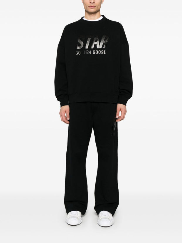 Golden Goose Star Sweatshirt In Black