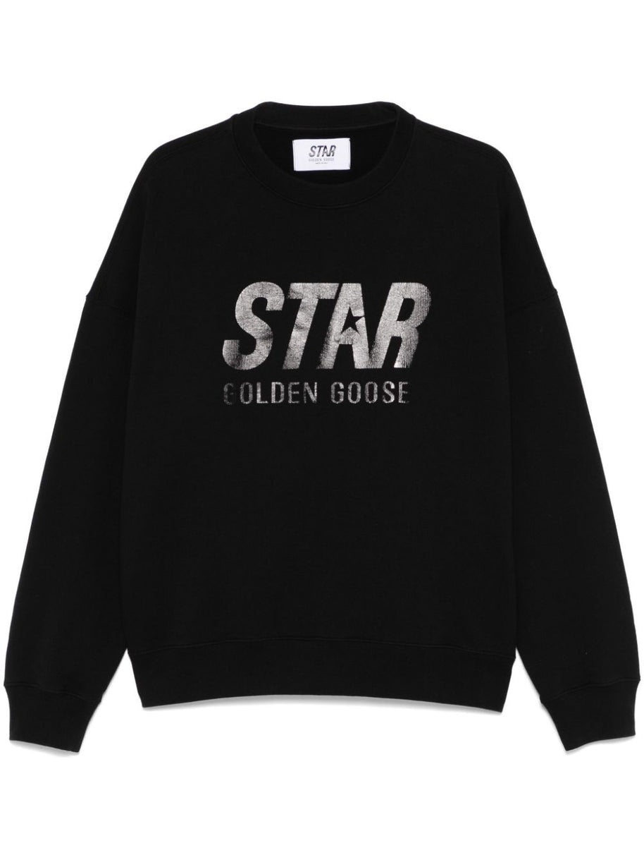 Golden Goose Star Sweatshirt In Black