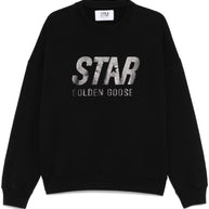 Golden Goose Star Sweatshirt In Black