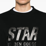 Golden Goose Star Sweatshirt In Black