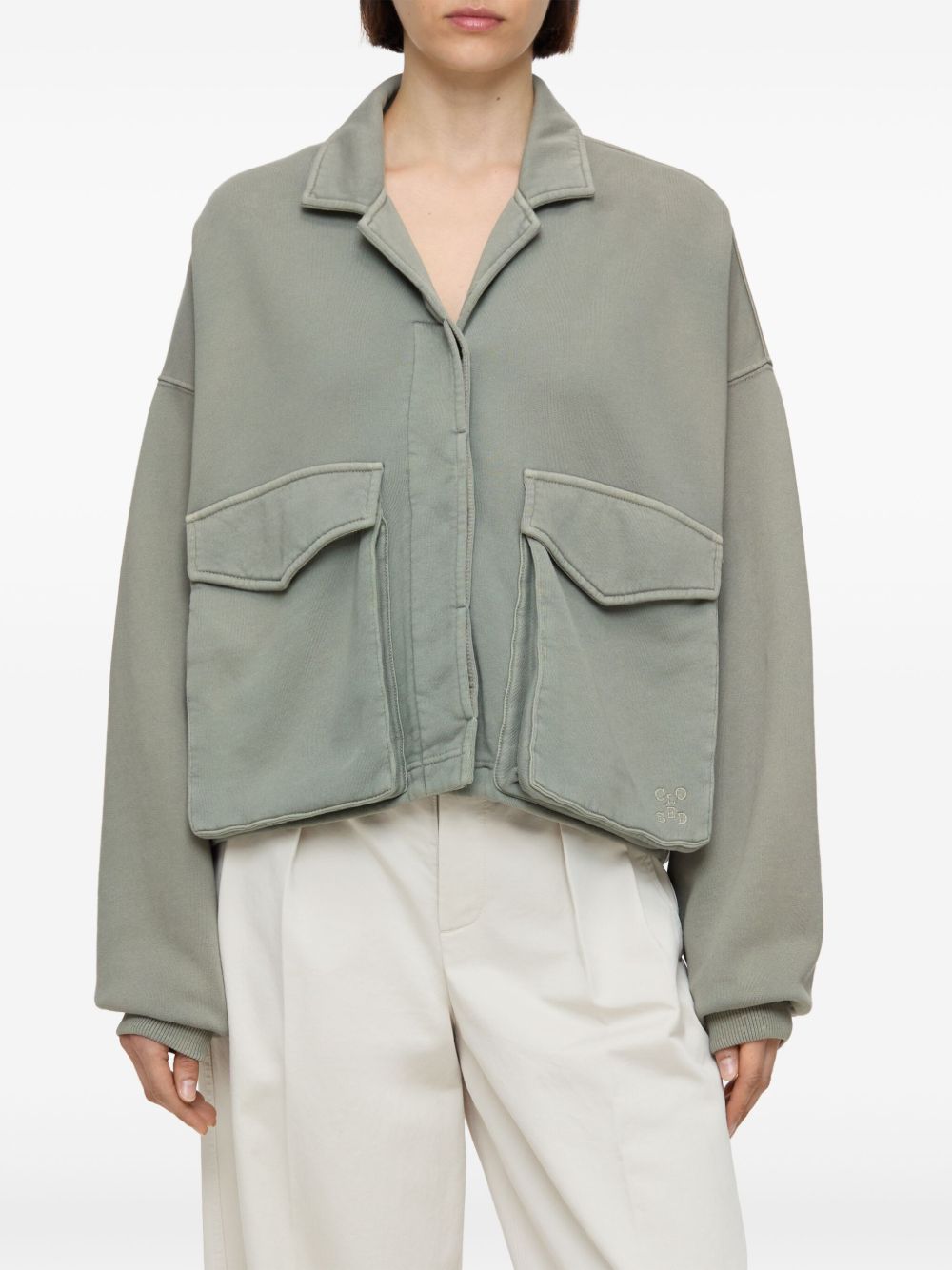 Closed Cotton Cotton Short Jacket Green