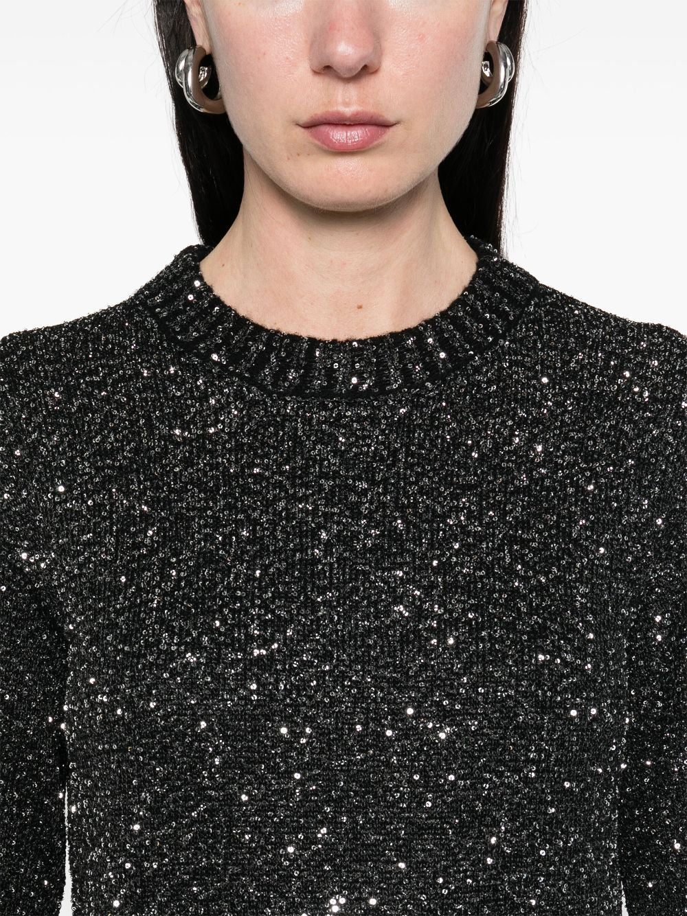 Golden Goose Sequin Embellished Sweater Black