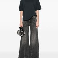 Golden Goose Embellished T-shirt In Black