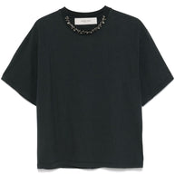 Golden Goose Embellished T-shirt In Black