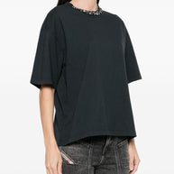 Golden Goose Embellished T-shirt In Black
