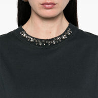 Golden Goose Embellished T-shirt In Black