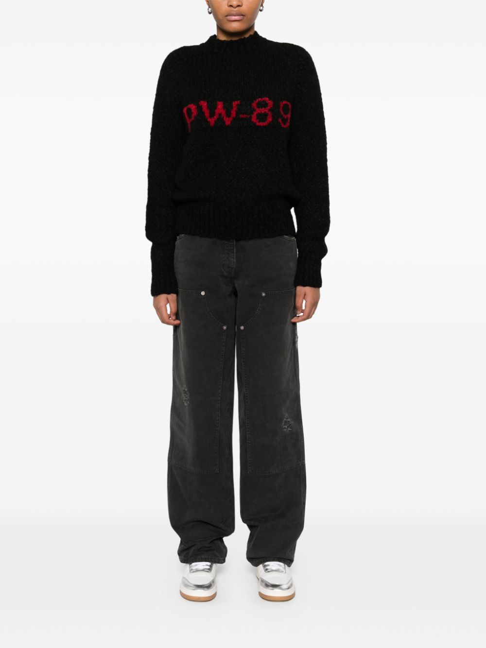 Golden Goose Jeans With Distressed Effect And Front Patches