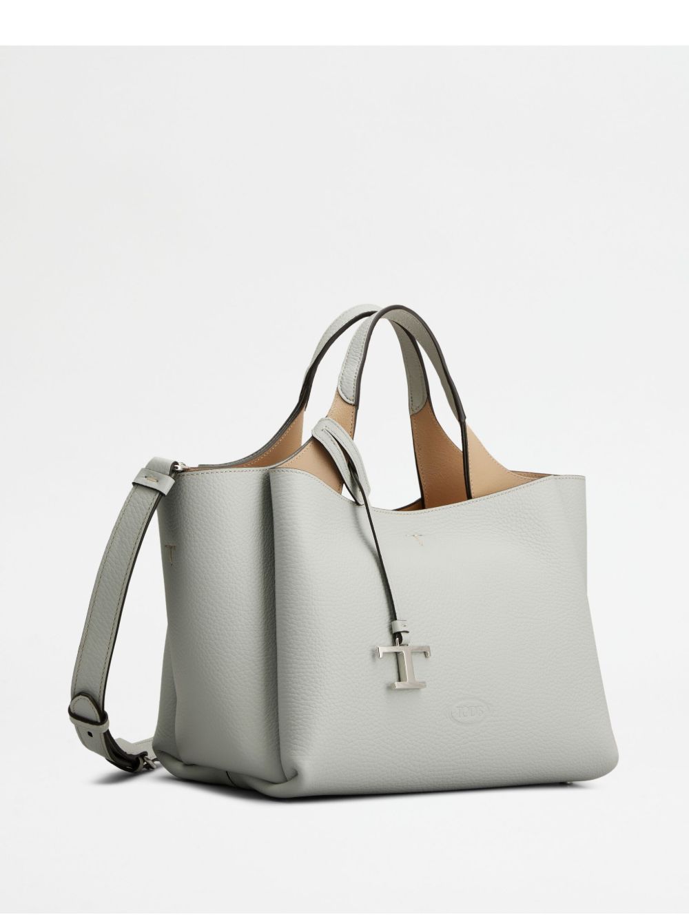 Tod's Mini Bag In Light Grey Leather