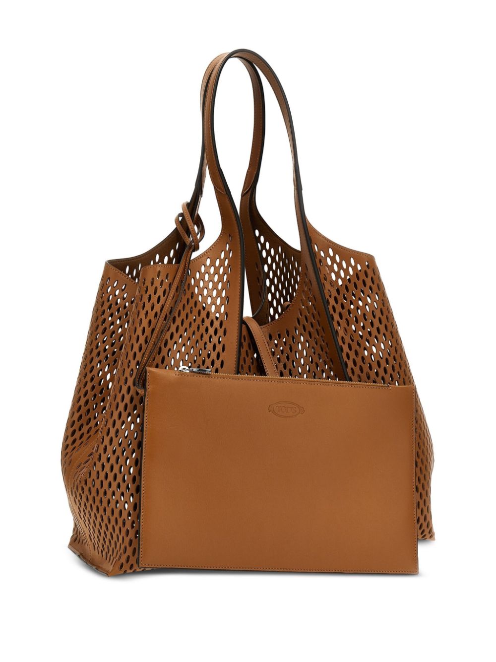 Tod's Medium T Timeless Shopping Bag Brown