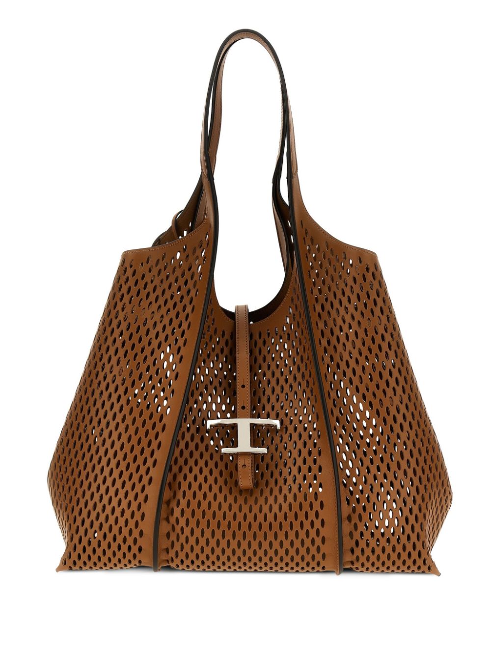 Tod's Medium T Timeless Shopping Bag Brown