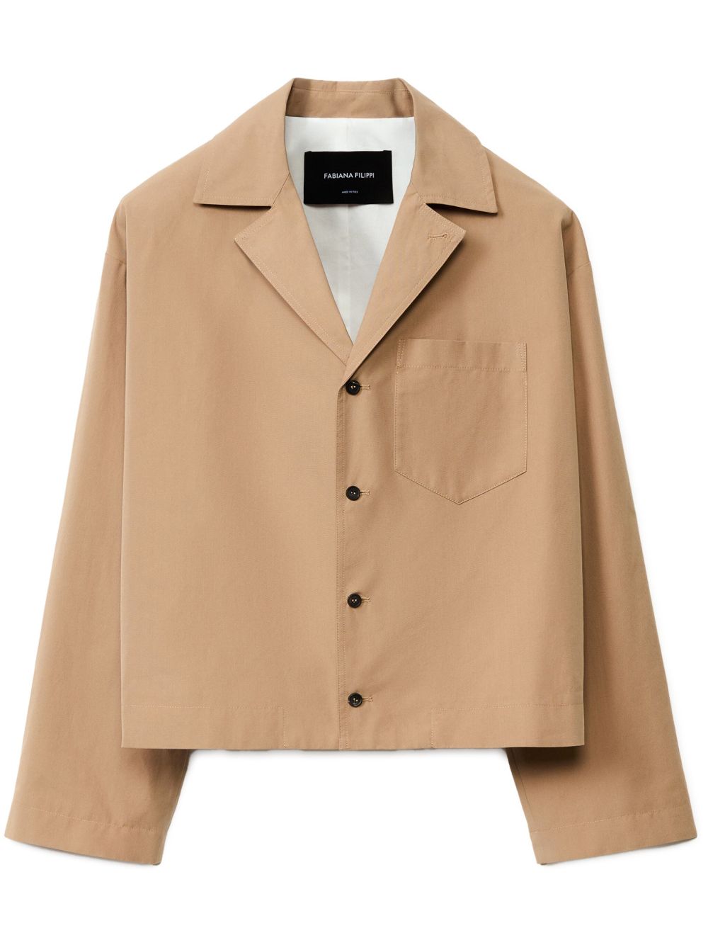 Fabiana Filippi Cropped Jacket Beige