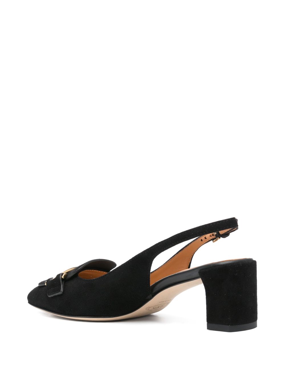 Tod's Slingback Pumps In Black Suede