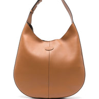 Tod's Leather Hobo Bag In Brown