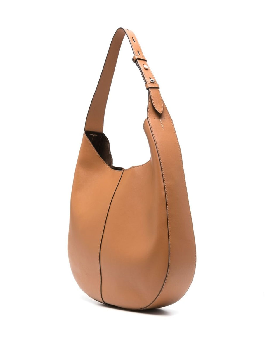 Tod's Leather Hobo Bag In Brown
