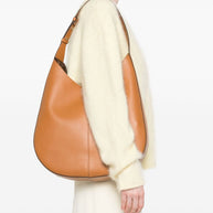 Tod's Leather Hobo Bag In Brown