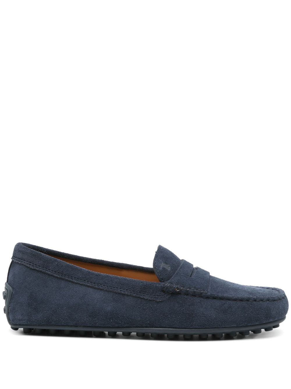 Tod's City Gommino Driving Shoes Blue Suede