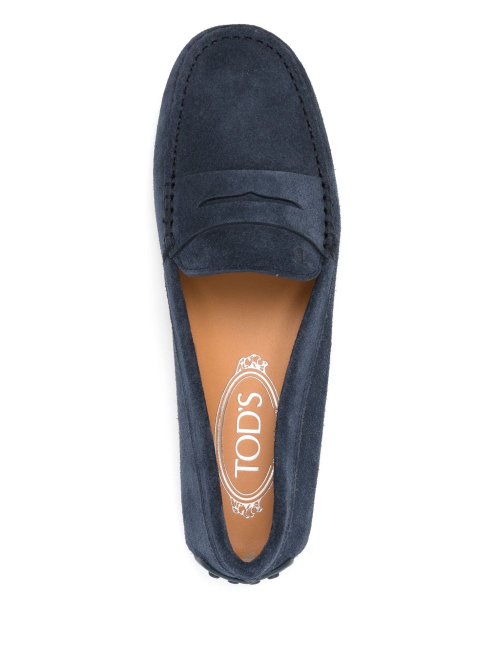 Tod's City Gommino Driving Shoes Blue Suede