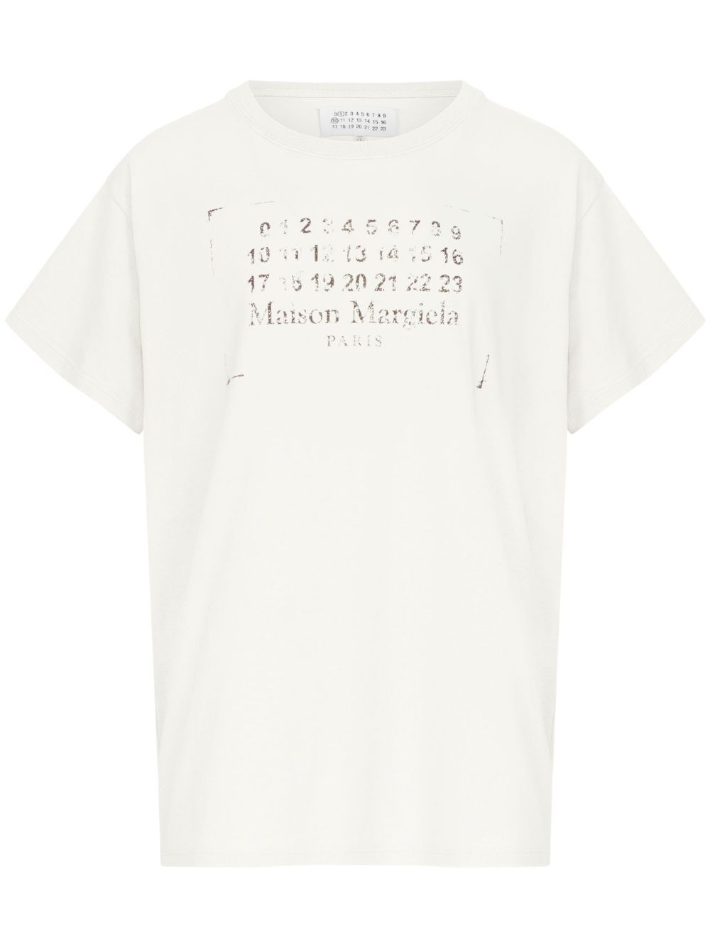 Maison Margiela Cotton Logo Print T-shirt White