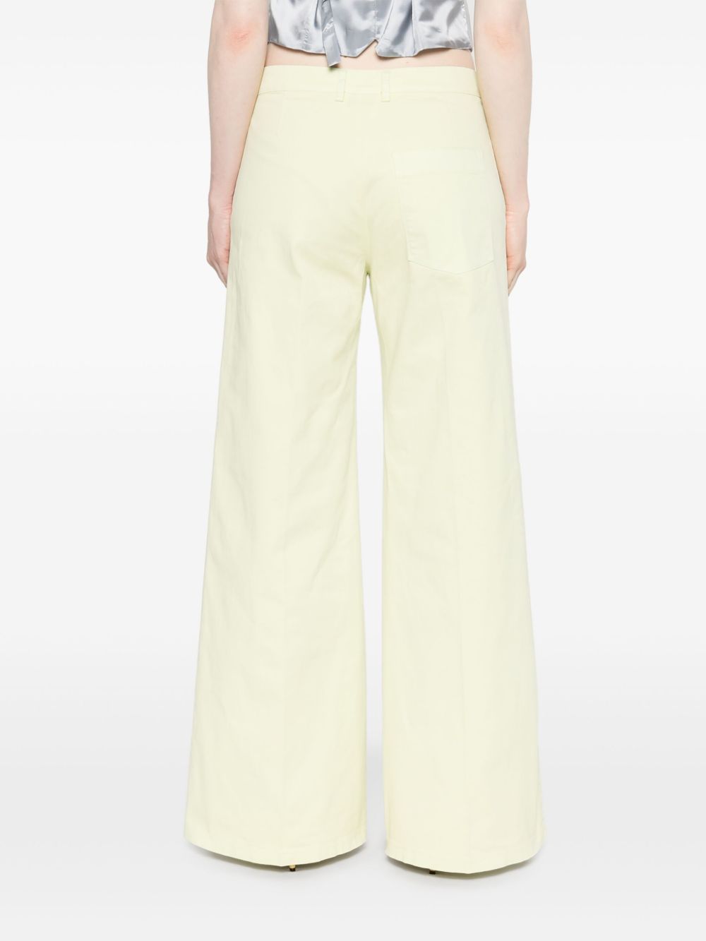 Forte Forte Brushed Cotton Twill Trousers Yellow