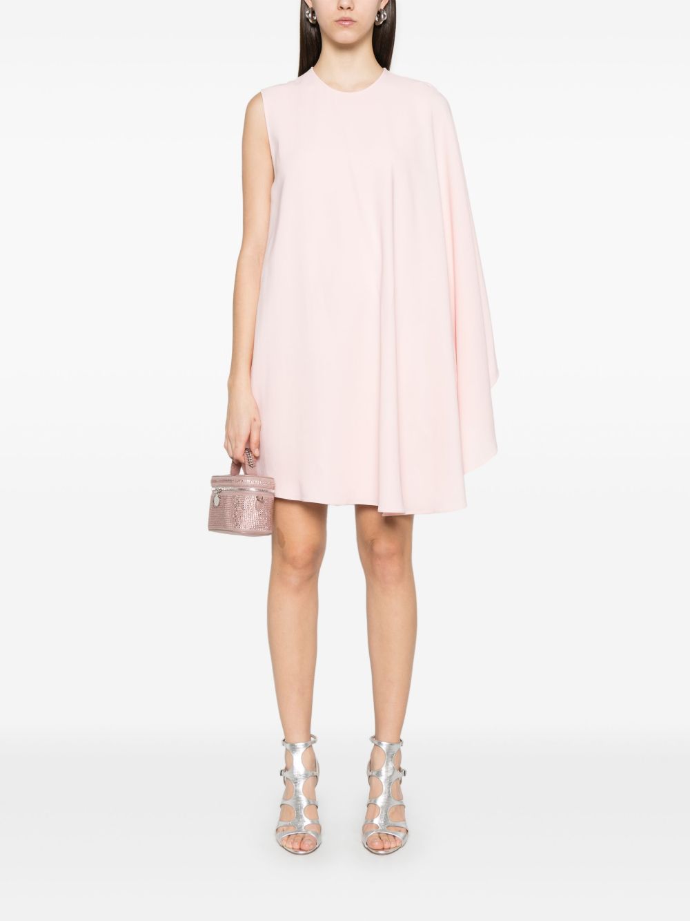 Stella McCartney One Sleeve Mini Dress Powder