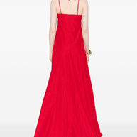 Forte Forte Red Long Dress In Cotton