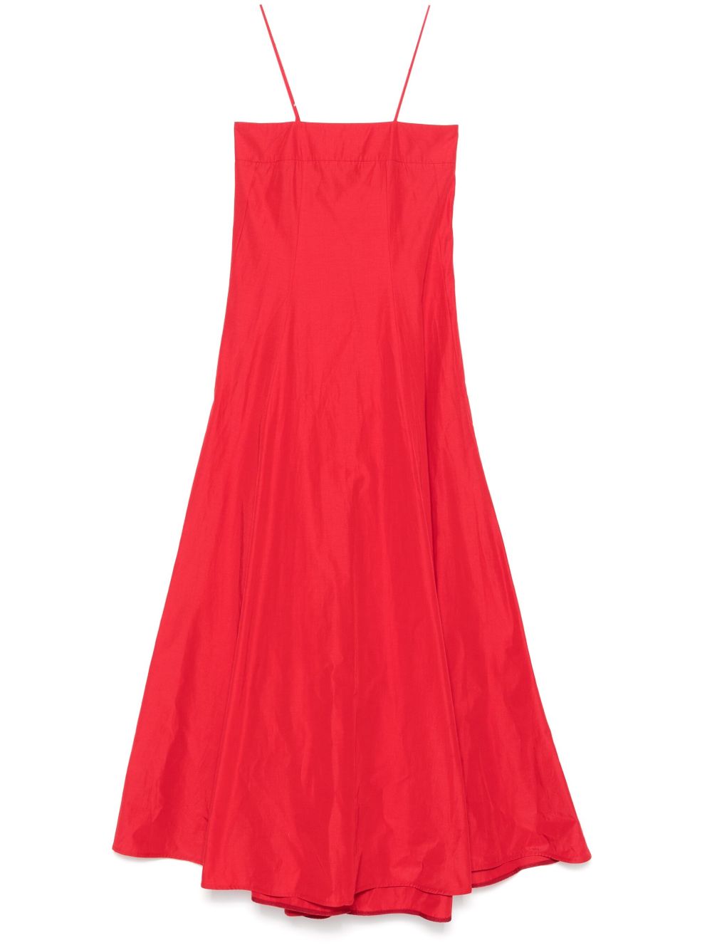 Forte Forte Red Long Dress In Cotton