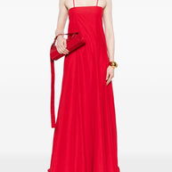 Forte Forte Red Long Dress In Cotton