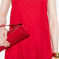 Forte Forte Red Long Dress In Cotton