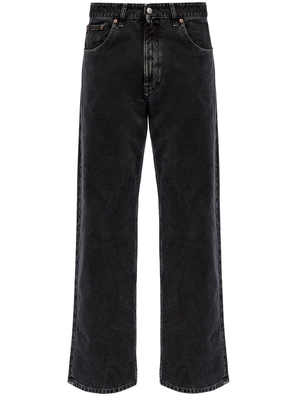 MM6 Maison Margiela Dark Wash Straight Leg Jeans Black