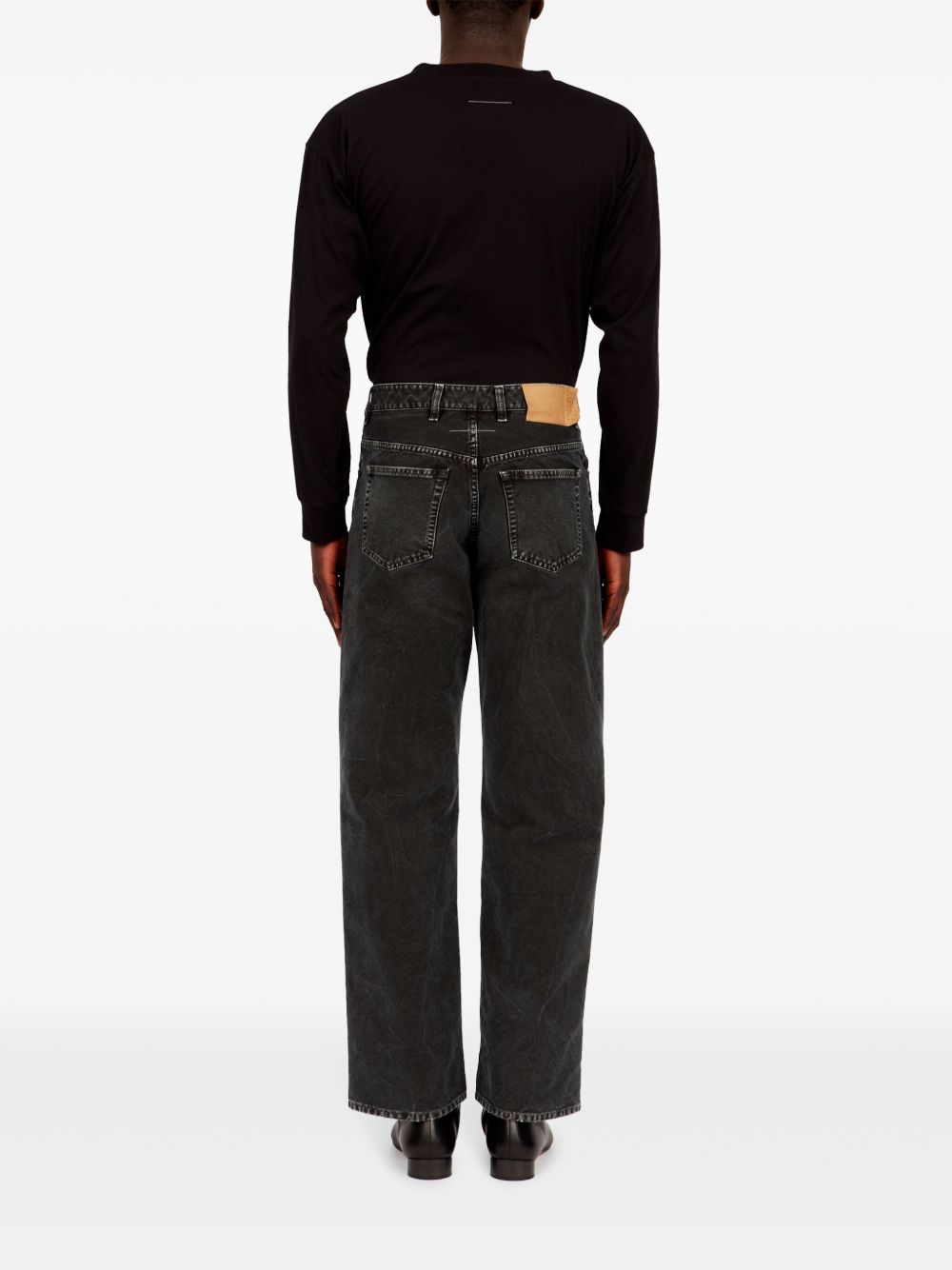 MM6 Maison Margiela Dark Wash Straight Leg Jeans Black