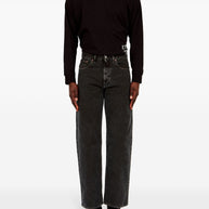 MM6 Maison Margiela Dark Wash Straight Leg Jeans Black