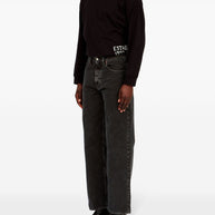 MM6 Maison Margiela Dark Wash Straight Leg Jeans Black