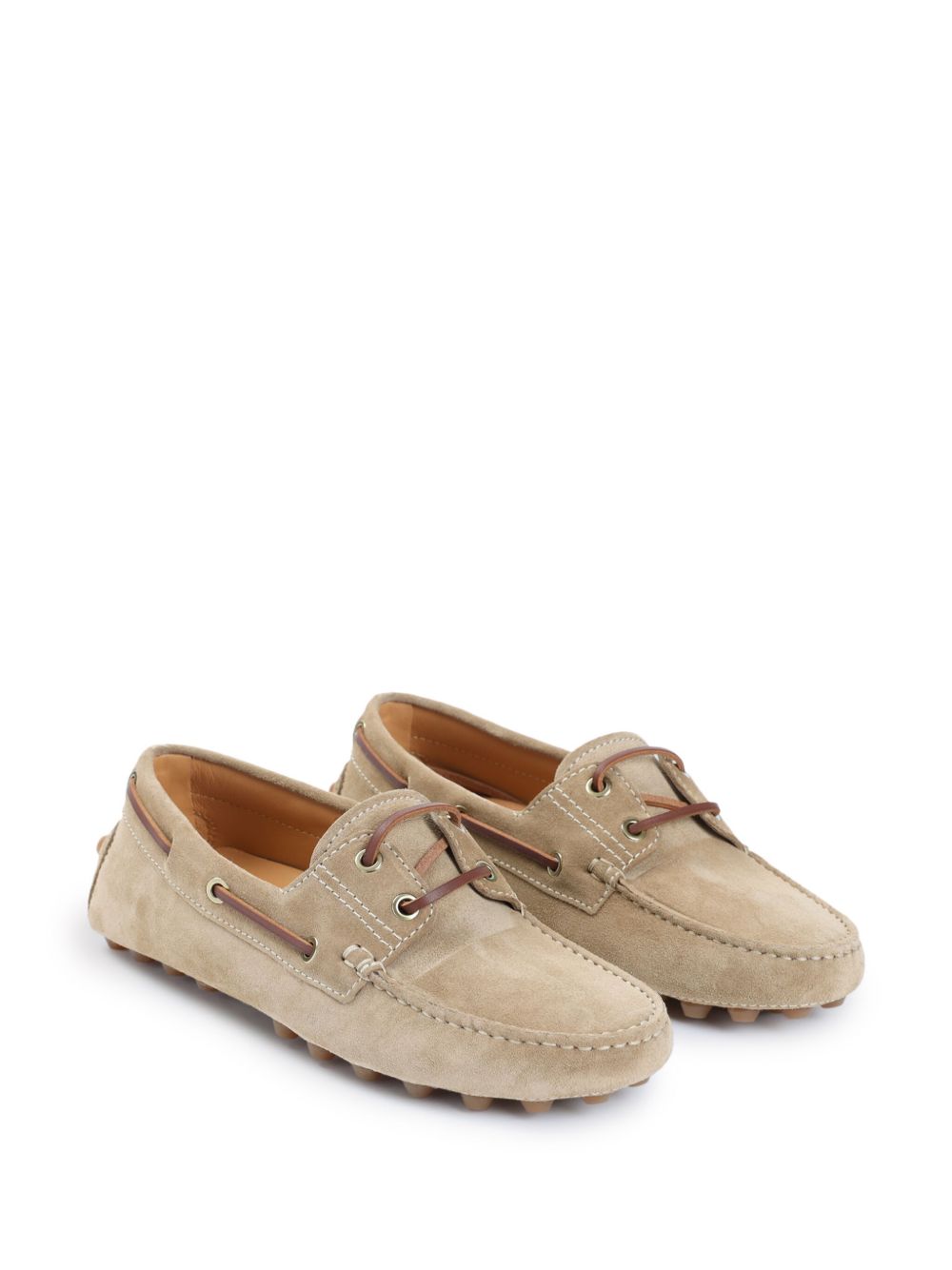 Tod's Boat Gommino Bubble Loafers In Suede