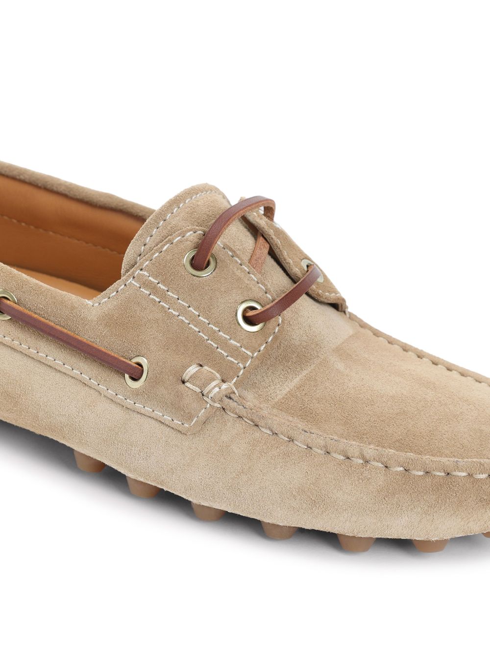 Tod's Boat Gommino Bubble Loafers In Suede