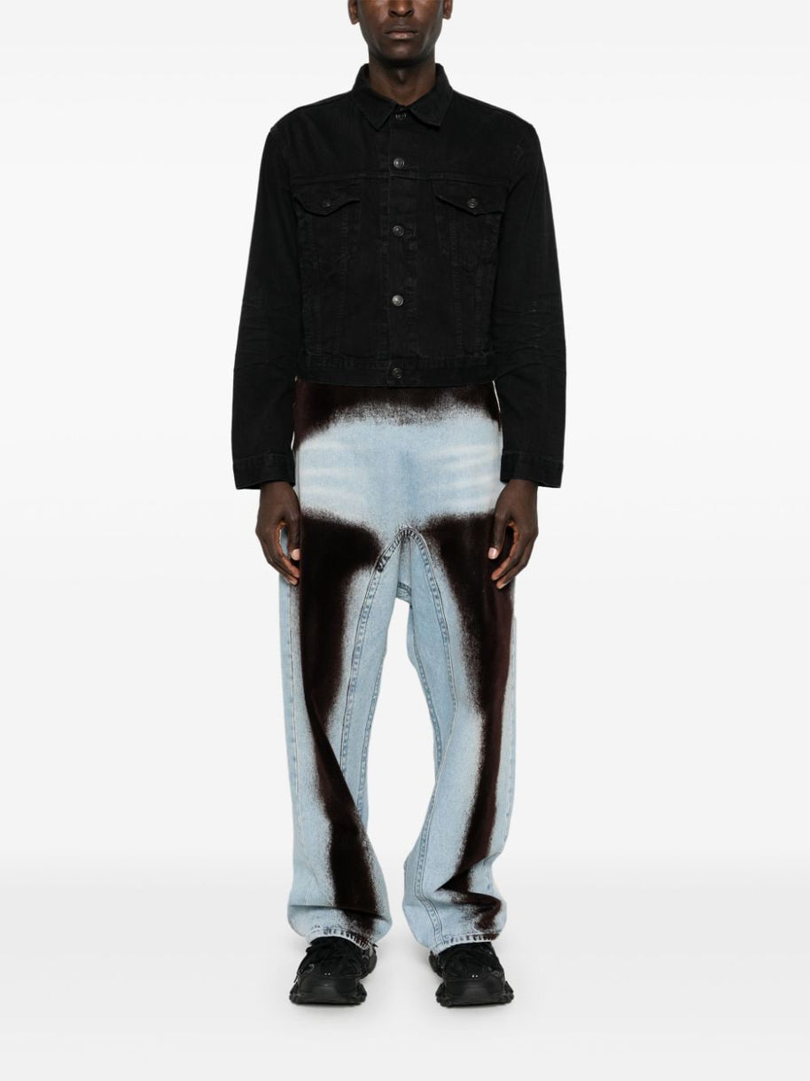 Balenciaga Denim Cotton Jacket - Black