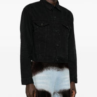 Balenciaga Denim Cotton Jacket - Black