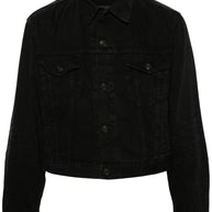 Balenciaga Denim Cotton Jacket - Black