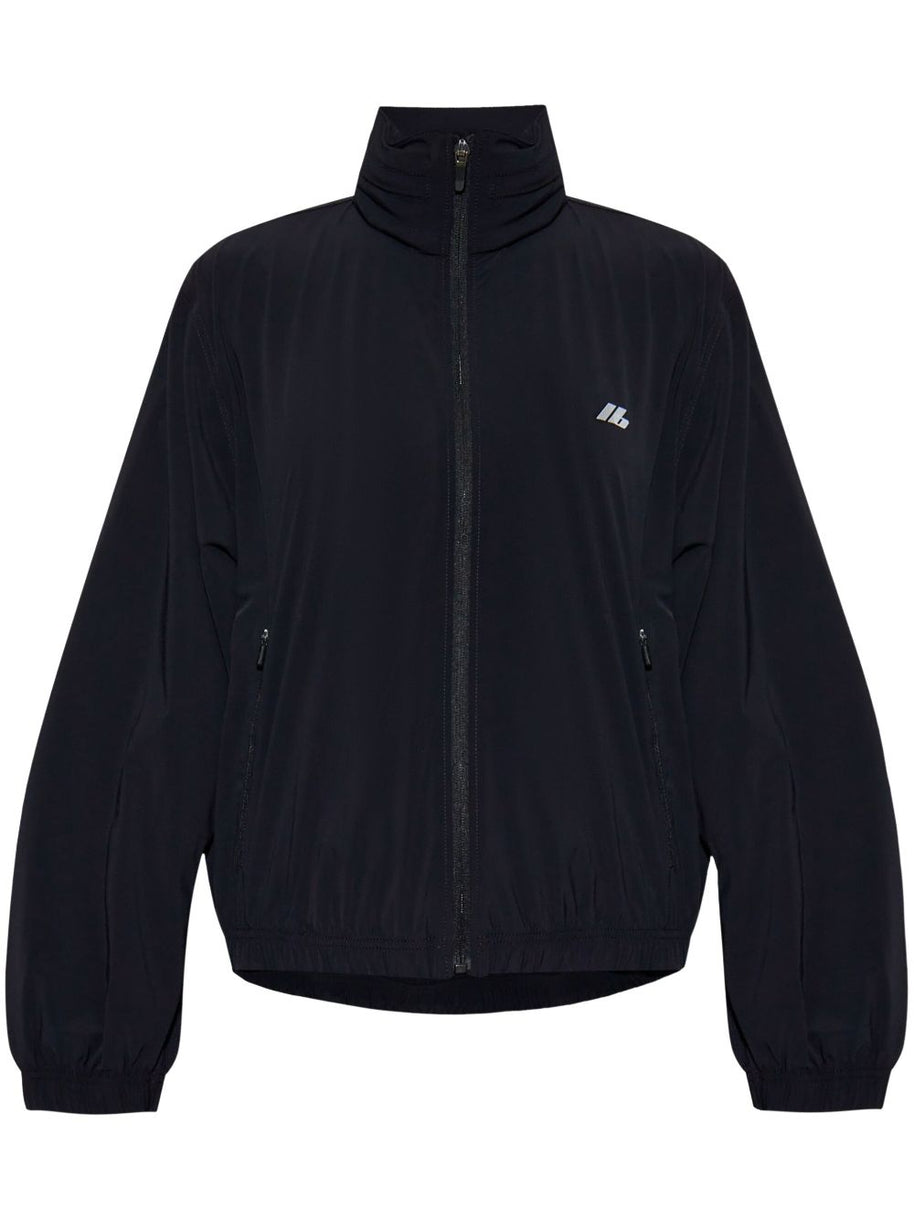 Balenciaga Shrunk Nylon Windbreaker Jacket - Black