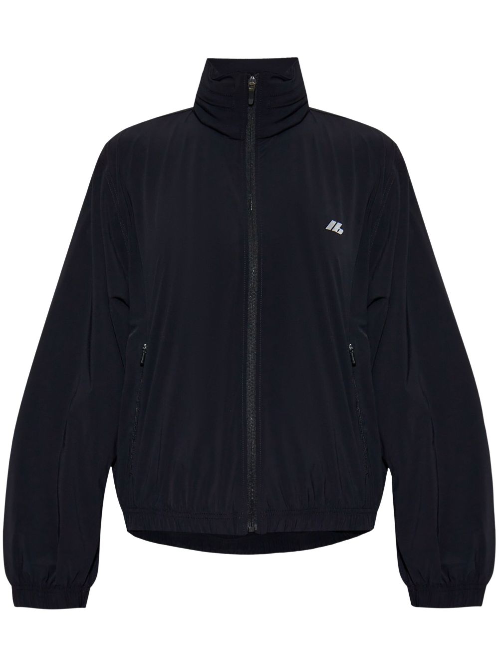 Balenciaga Shrunk Nylon Windbreaker Jacket - Black