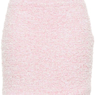 Balenciaga Tweed Mini Skirt - Pink