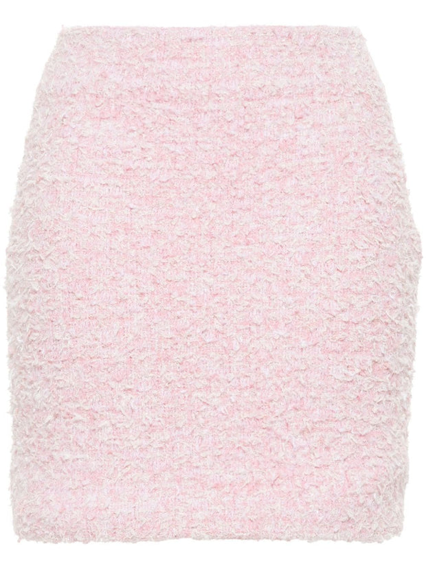 Balenciaga Tweed Mini Skirt - Pink