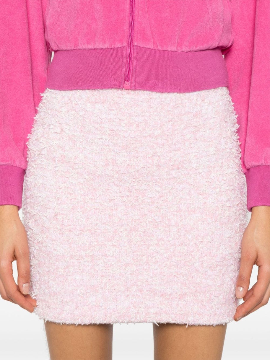 Balenciaga Tweed Mini Skirt - Pink