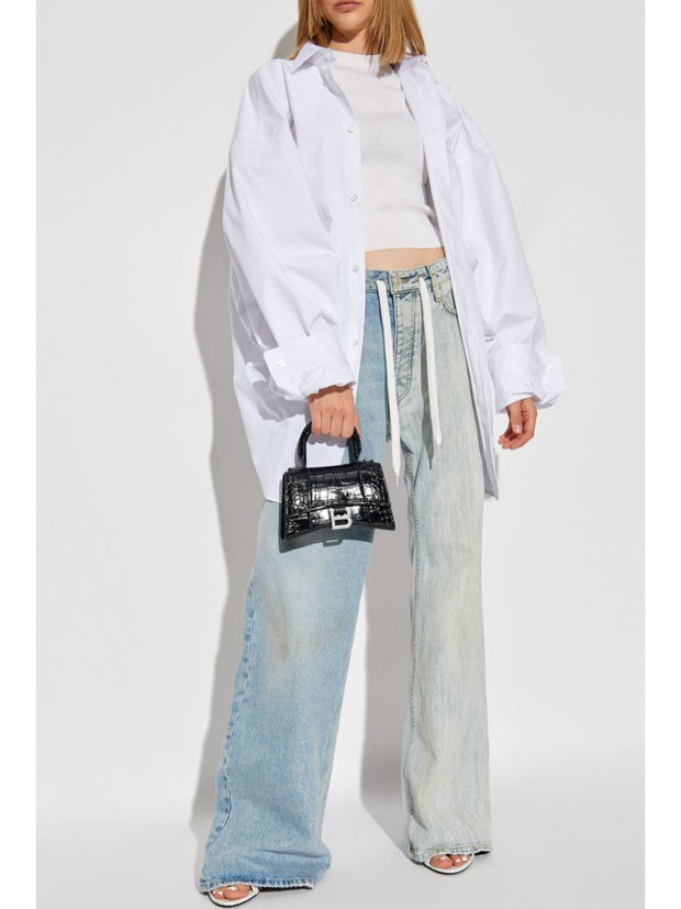 Balenciaga Open-knit Wool Top - White